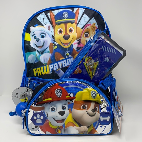 Nickelodeon Paw Patrol 5 Piece Backpack Rescue Set